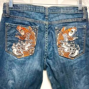 New London Indelible Koi Pocket Denim Jeans 29